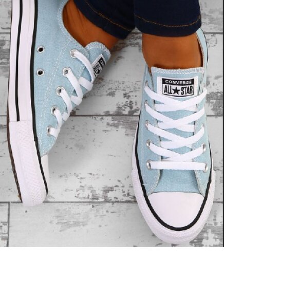 EUC CTAS Converse old school low ox 149524F Tiff Beach Blue (9W - 7M) KICKS - Picture 1 of 7